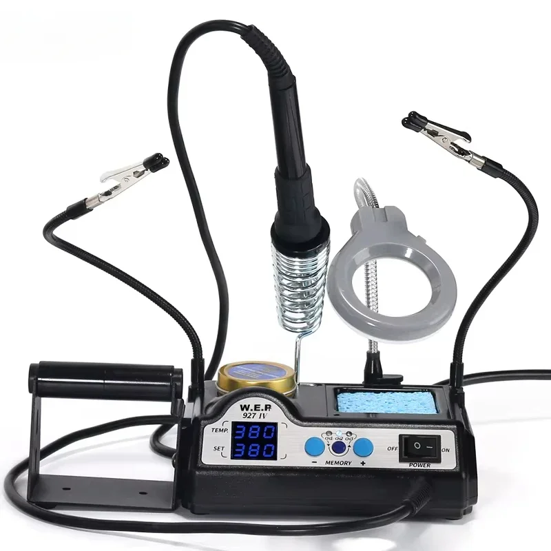 927-IV 60w Adjustable Temperature Solder Roller Bracket Soldering Iron Station for Rapid Heating