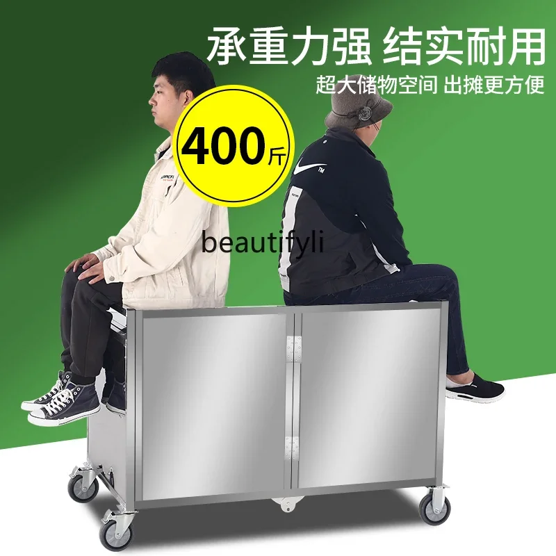 ssK178 ss25 Folding stall snack car night market drink trolley mobile food special dining car stall display stand