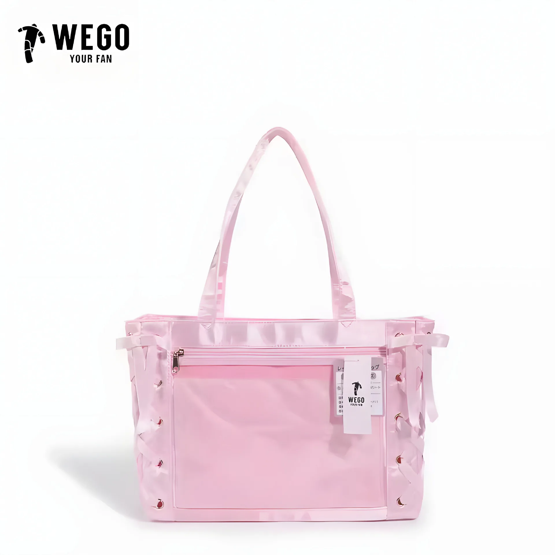 

Ribbon Pain Bag, New Large-capacity Comic Pain Portable Tote Bag, Transparent Two-dimensional Women's Bag.