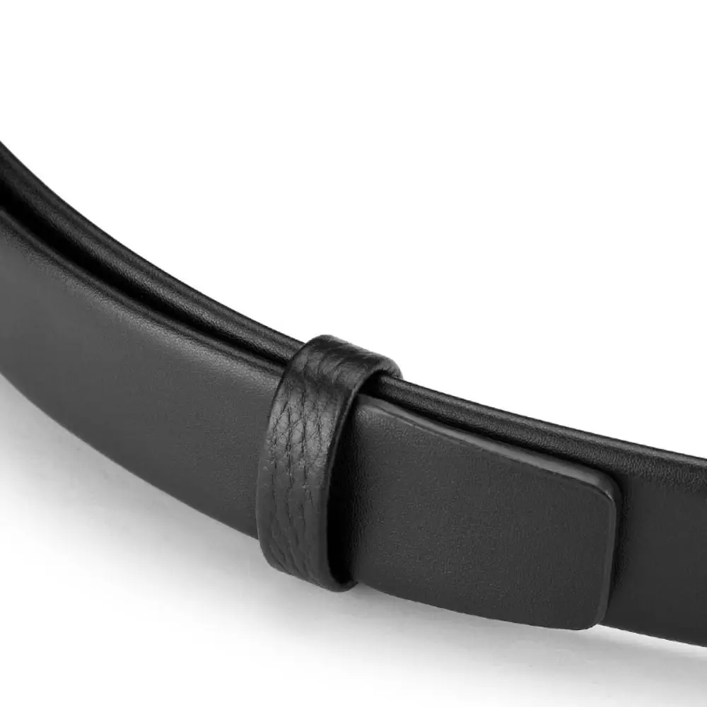 Universele Koe Lederen Heren Riem Ring Diy Delicate Taille Riem Cirkel Riem Staart Vaste Ring Riem Accessoires