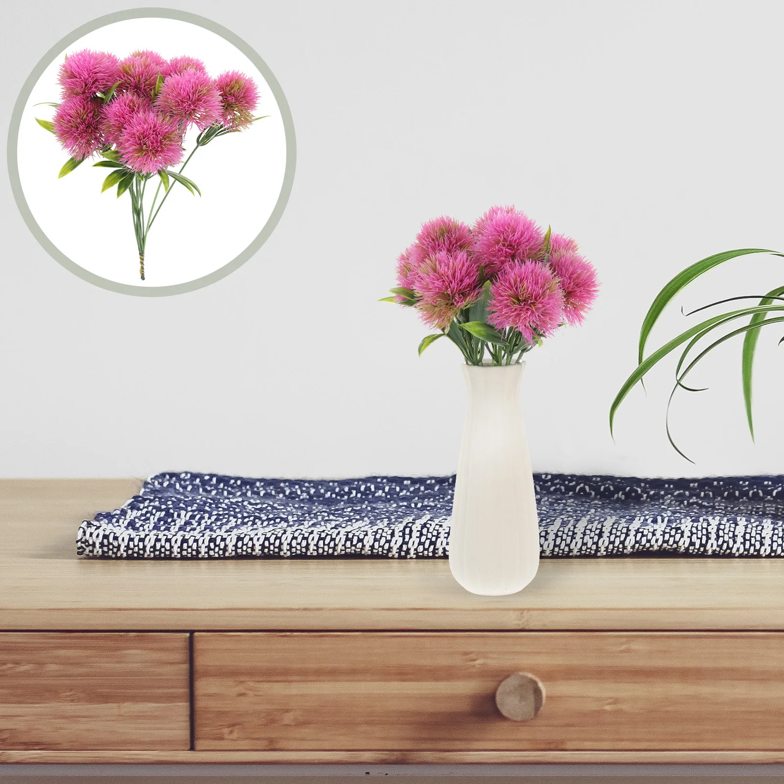 

10Pcs Artificial Dandelion Flowers Plastic Realistic Faux Flower Bouquet for Wedding Home Party Decoration Artificial Flowers