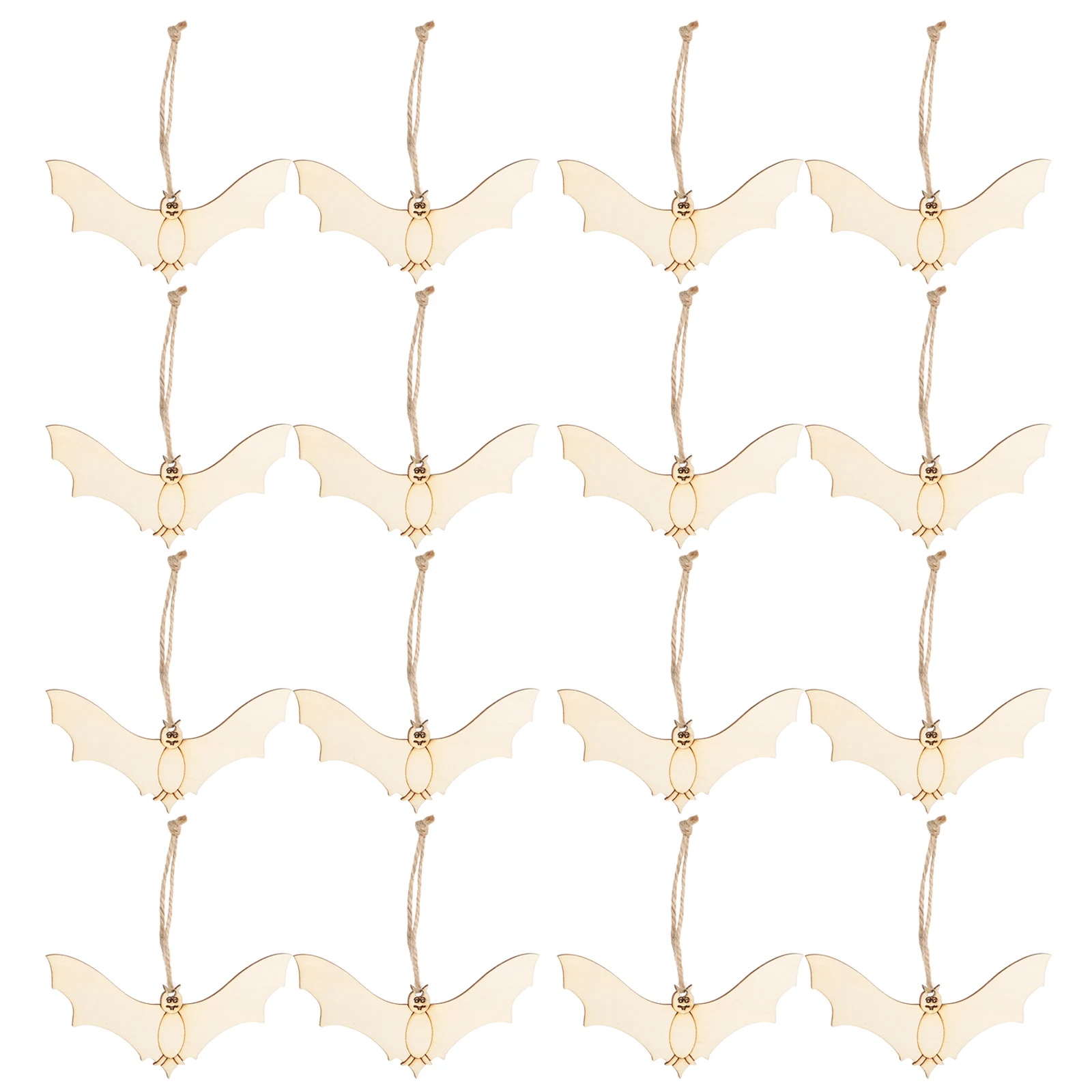 

20Pcs Rustic Wooden Slices Halloween Party Decoration Props Hand Painting Photo Props Christmas Ornaments Crafts