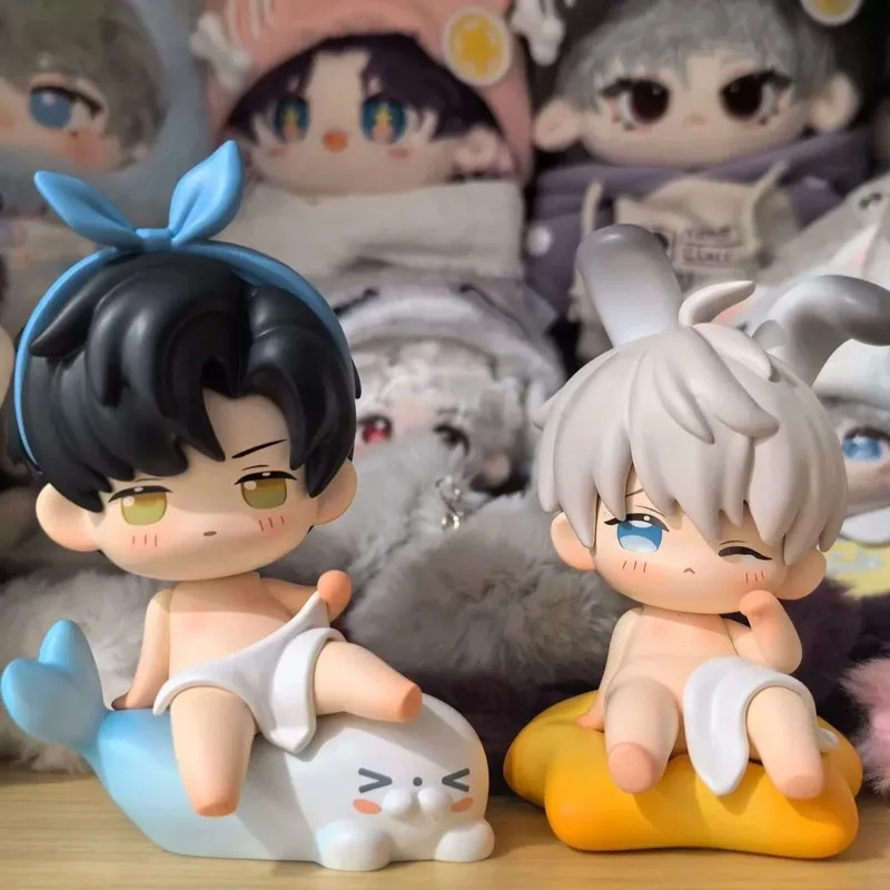 

New Love and Deepspace Bath Towel Series Anime Figure Sylus Rafayel Zayne Xavier Cute Pvc Model Collection Ornaments Toys Gifts
