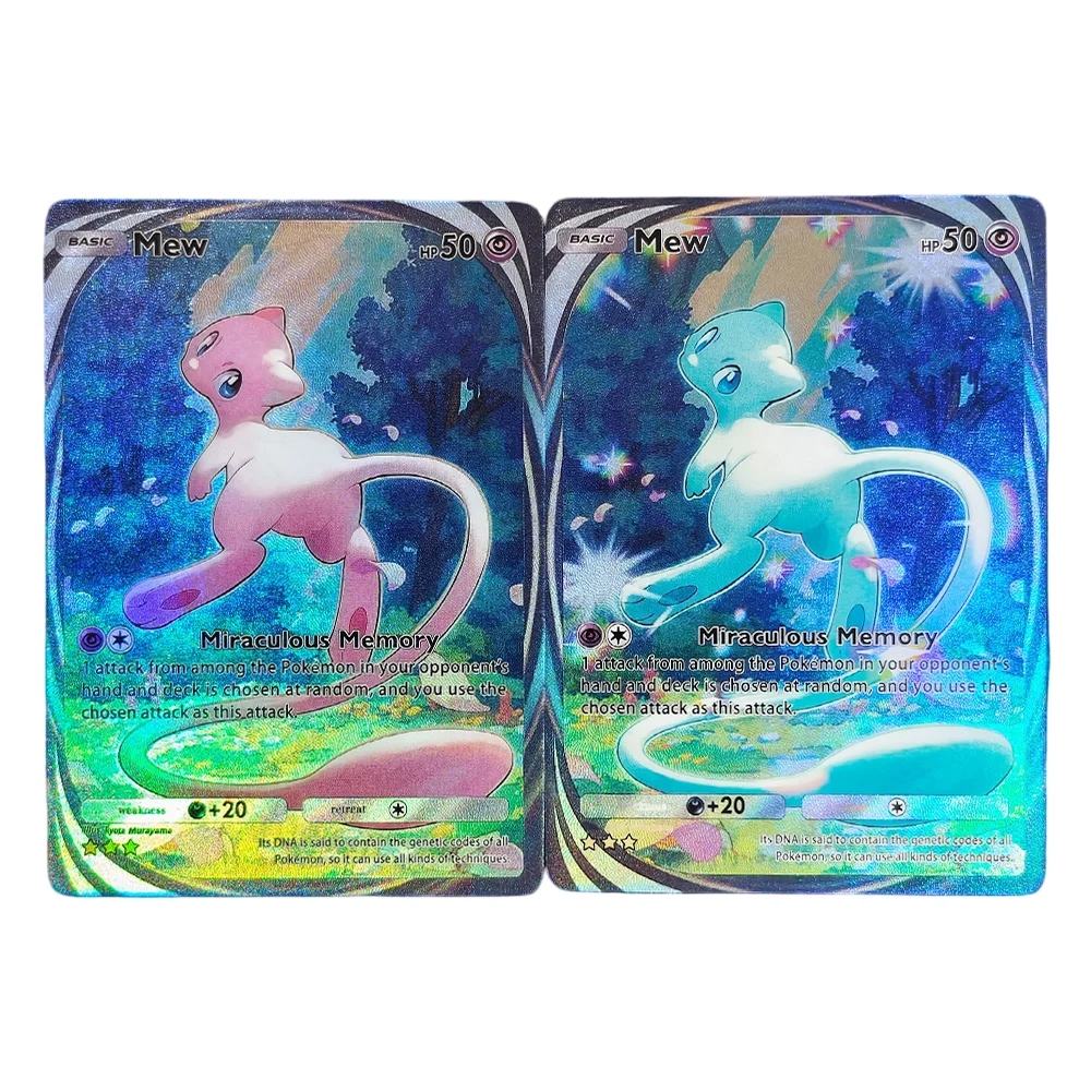 Cartão de Jogo DIY Pokémon TCG Pocket Card Mega Shine B2B Mew Gengar Charizard X APP