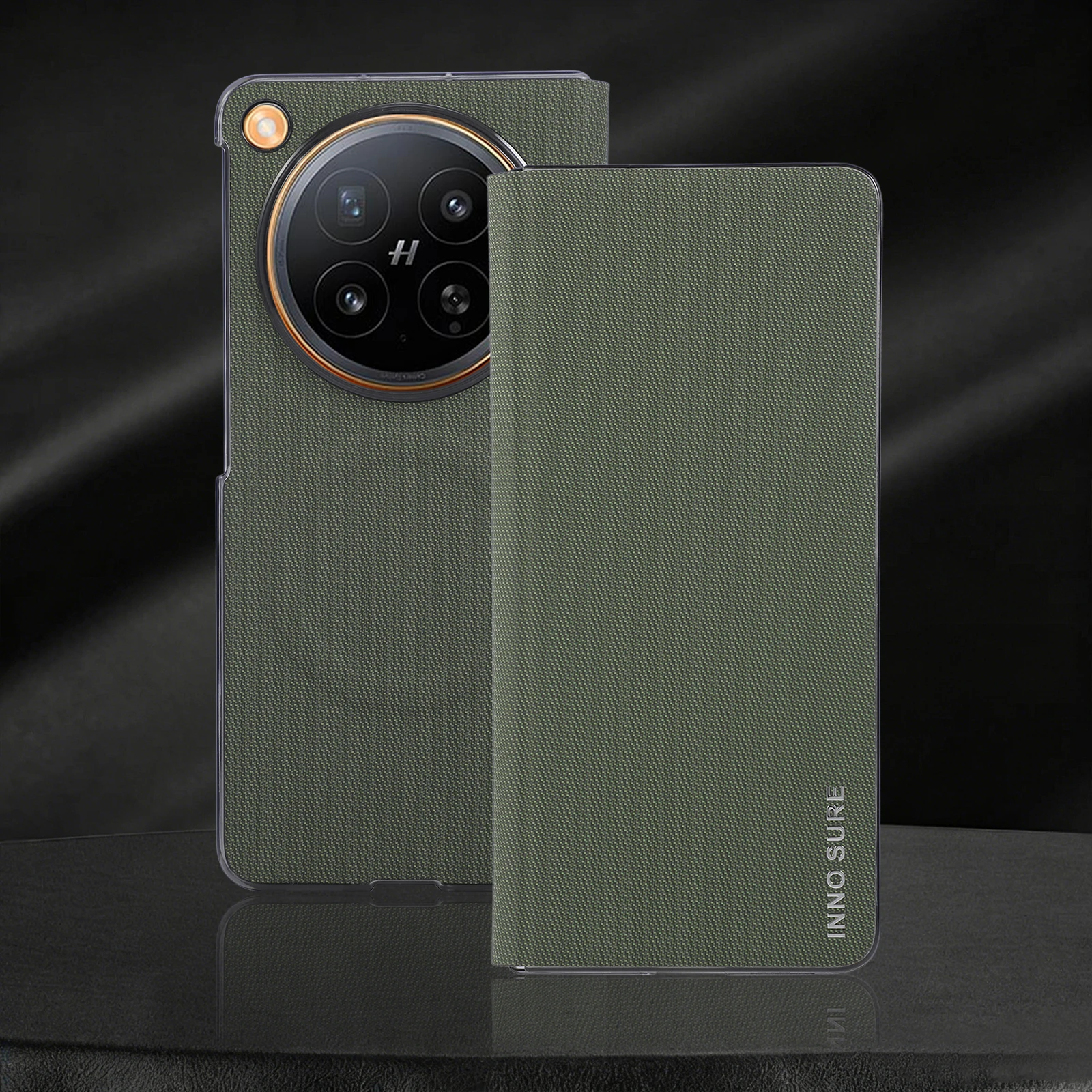 Etui OPPO Find N6 Luksusowe Matowe Skórzane Magnetyczne Bezprzewodowe Ładowanie Pełna Ochrona Przed Wstrząsami Akcesoria na Tył Telefonu — zdjęcie produktu 3