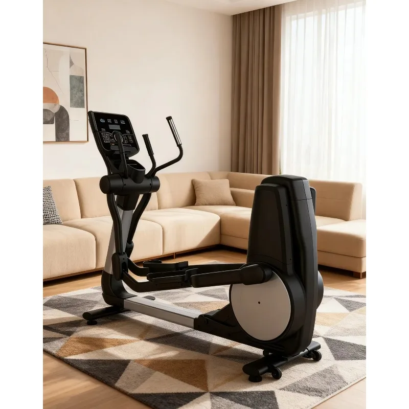 Commercial Elliptical Cross Trainer LED Cardio Screen Multi Function Indoor Full Body Workout Equipment