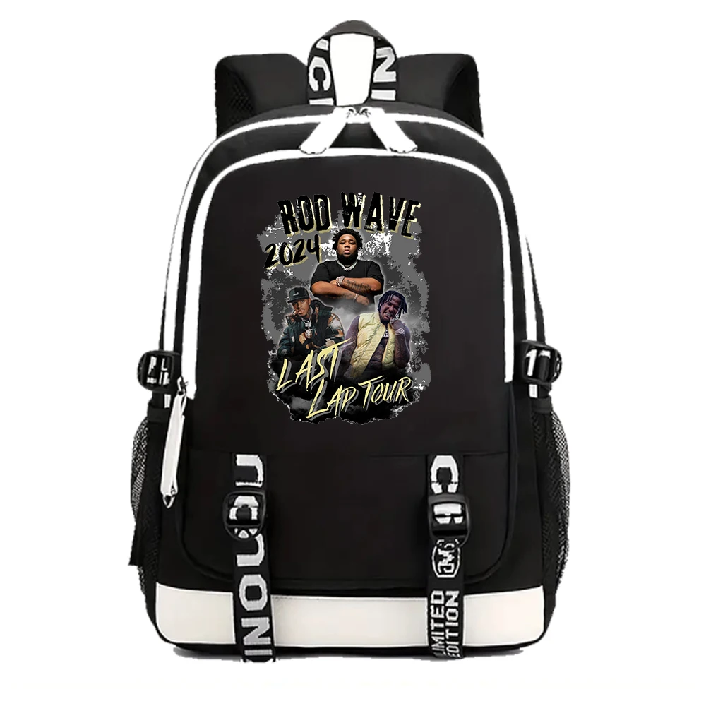 2024 Rod Wave Last Lap Tour Backpack Print Backpacks Girls School Bag for Teenager Laptop Backpack for Fans Gift