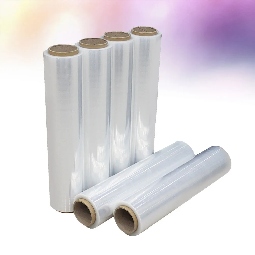 

1 Roll Transparent Stretch Film Wrap 160m Self-Adhesive Wear-Resistant Packing Wrap for Moving Storage Protection
