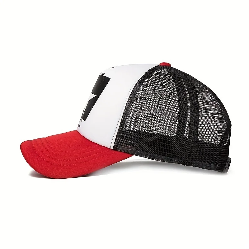 New Fashion Five-Pointed Star Printed Baseball Net Caps Spring and Summer Outdoor Hip Hop Mesh Hats Sunscreen Truck Hatcreen Hat image 6