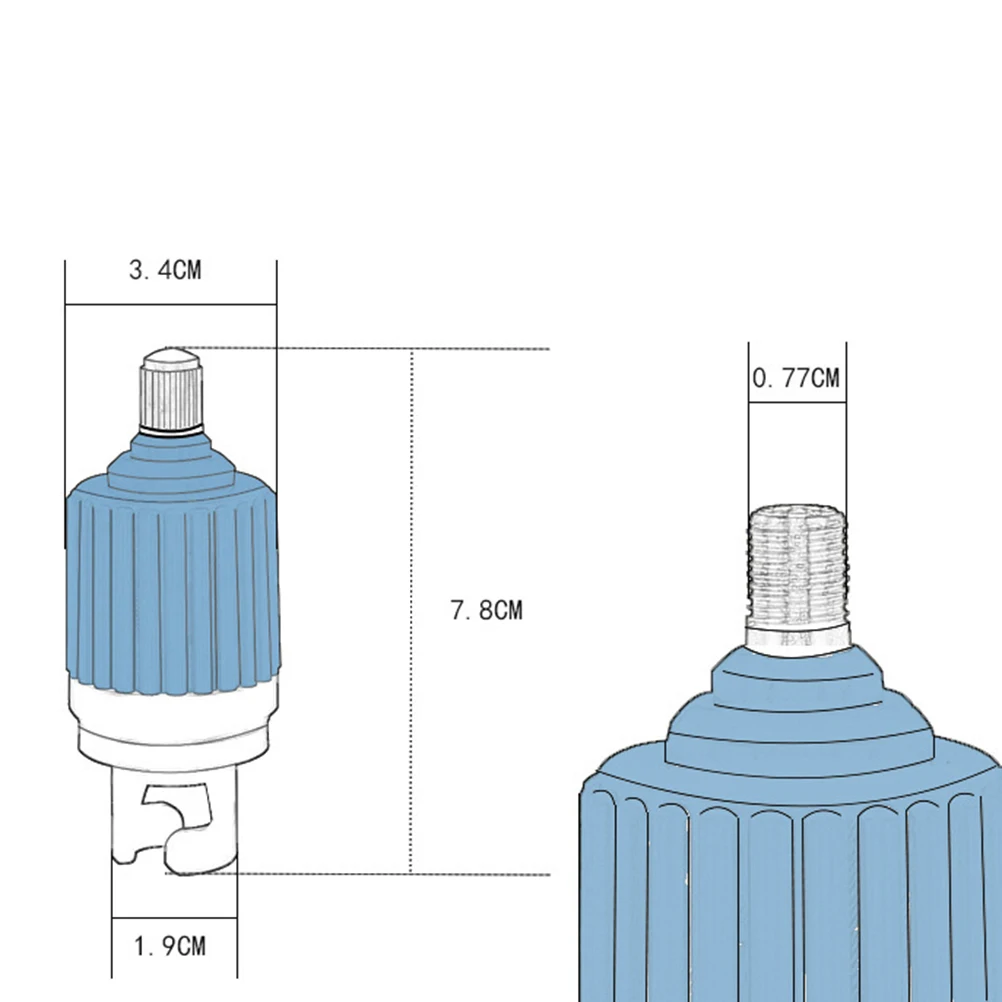 

Air Valve Adapter For Sup Pump Electric Pump Adaptor Fitting Inflatable Boat Universal Inflation Tool Blue Color