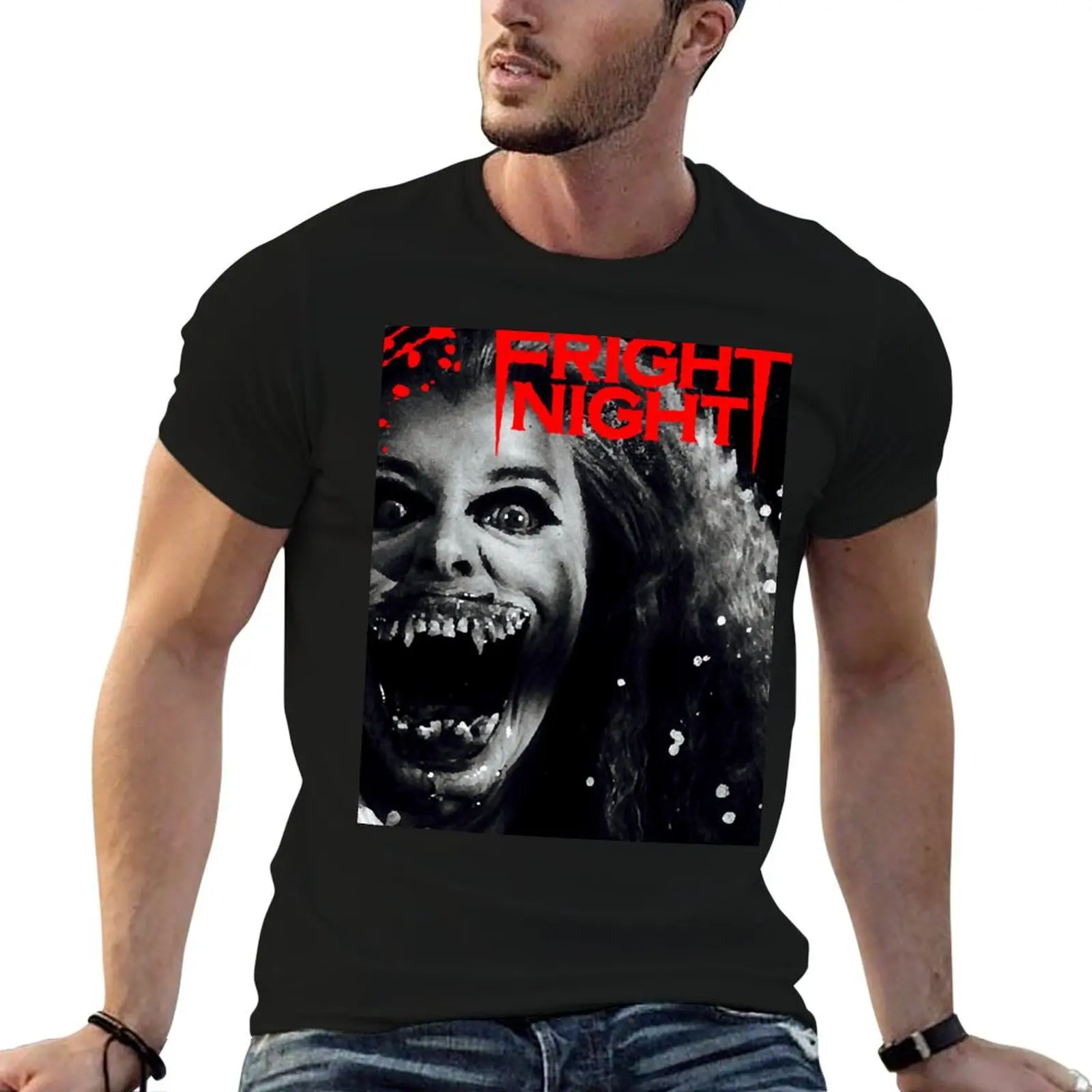 Fright Night T-Shirt Urban Style Casual Short Sleeve Top