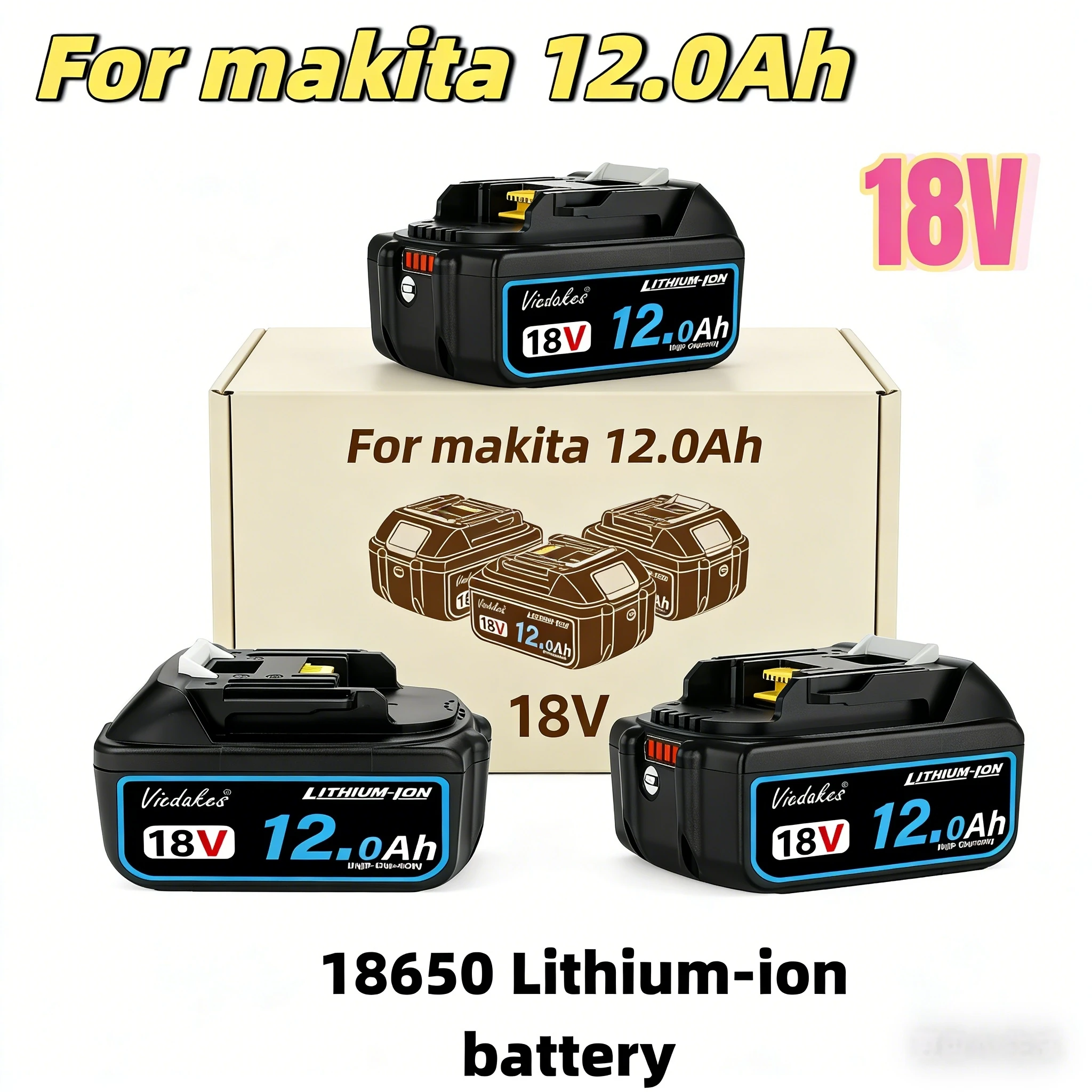 

Original for Makita 18V Battery, for Makita DGA404 DTD173 DDF487 DTW700 DRT52 DHP489 DJV182 HR140Z, for Makita 18V tool Battery