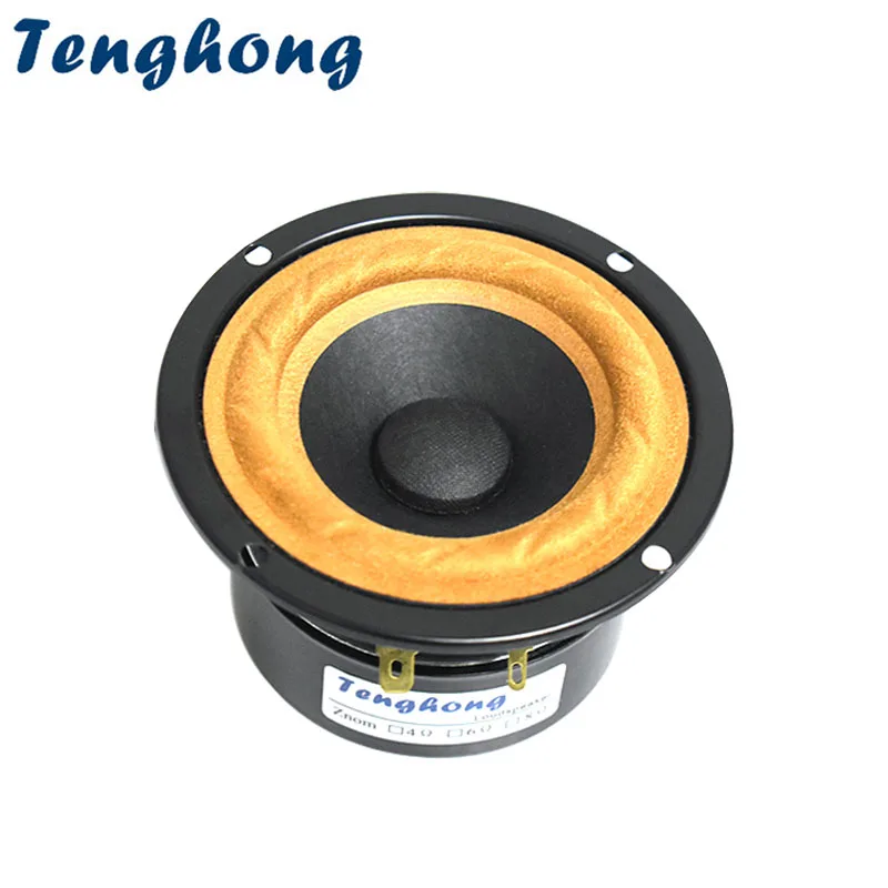 

Tenghong 1 шт. 3-дюймовый полнодиапазонный аудиодинамик 4 Ом 8 Ом 20 Вт Hi-Fi Fever тканевый подвесной край домашний громкоговоритель для модификации автомобиля