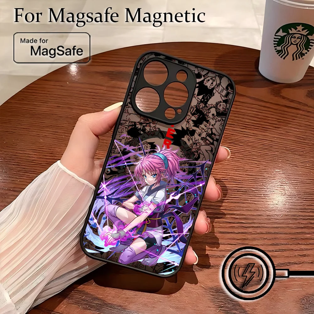 Anime Killua Hunter X Hunter Phone Case for iPhone 17 16 15 14 13 12 11 Pro Max Mini XR XS X 7 8 Plus Matte Magnetic Back Cover