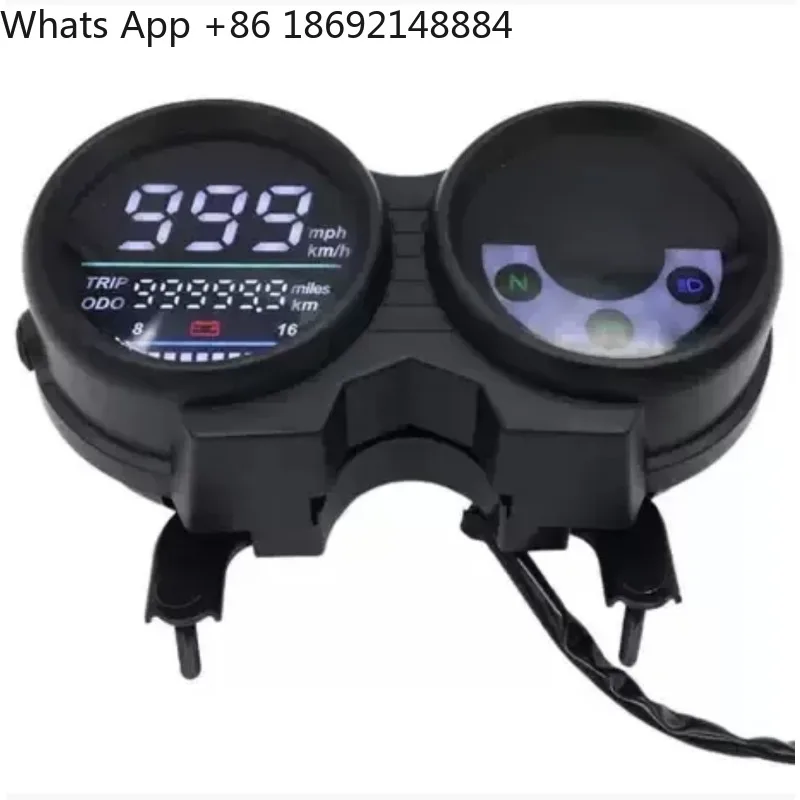 Medidores digitales para motocicletas compatibles con Bajaj CT100, velocímetro con pantalla LED digital, odómetro, tacómetro, indicador de combustible