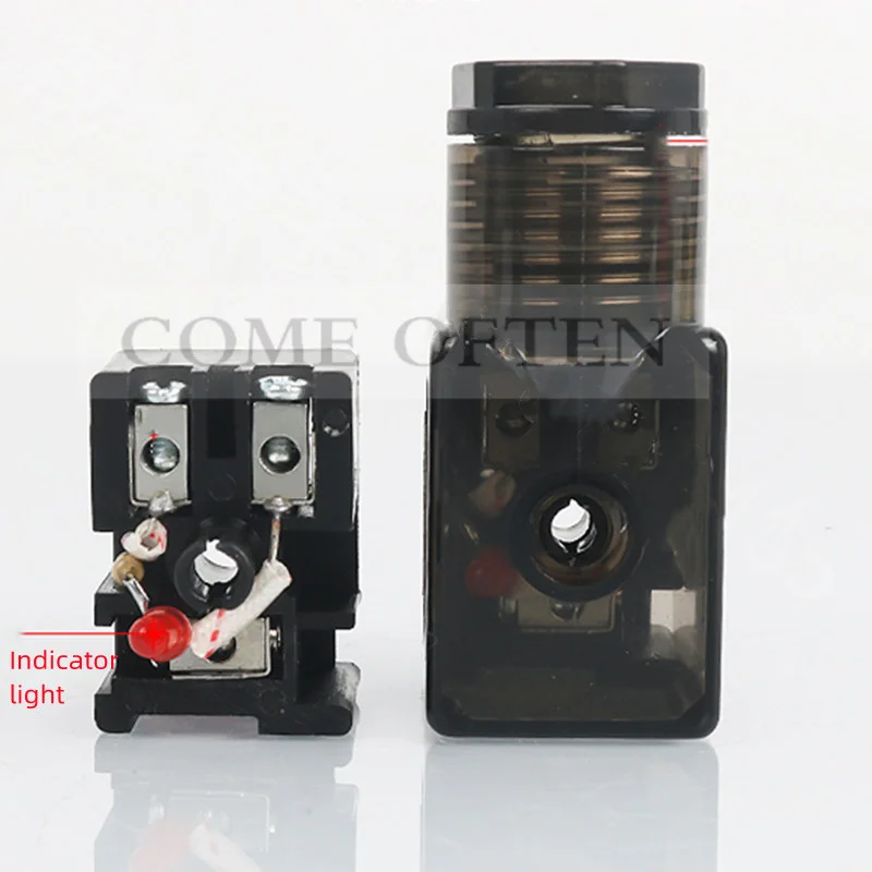 DIN43650B  4V210 Coil Plug Transparent Solenoid Valve Junction Box Hydraulic Pneumatic Components Small 0110T Wiring Accessories