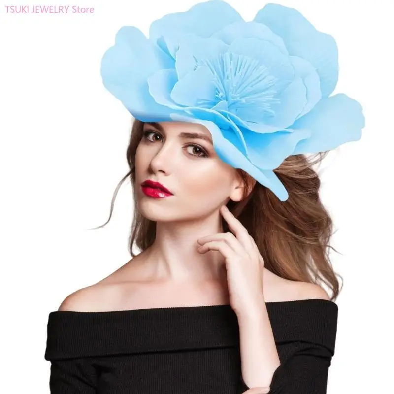 

62KE Большие цветочные чародеи, рождественские ленты для волос Flral для женщин, аксессуары для волос