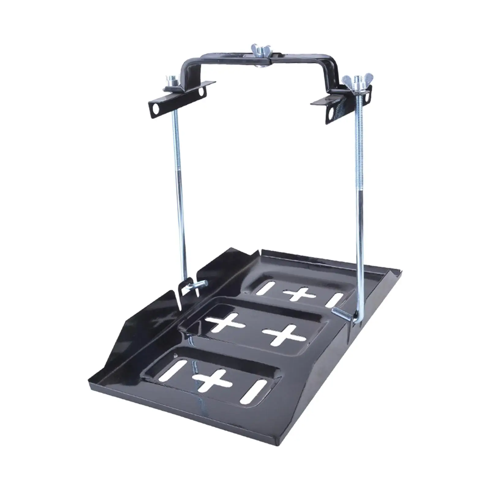 

Auto Battery Tray Adjustable Clamp with L Bolt Car Battery Fixing Holder Kit