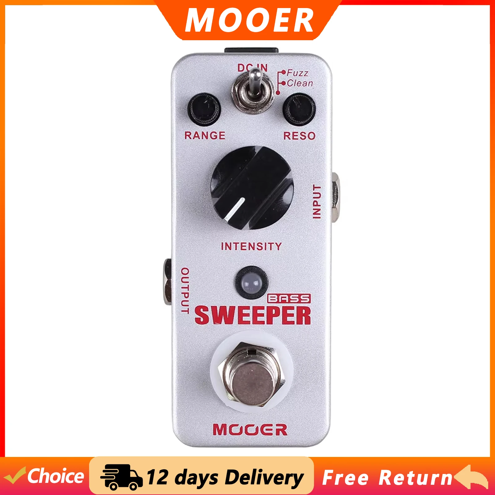 MOOER Sweeper Dynamic Envelope Filter Guitar Effect Pedal True Bypass Metal Shell Pedal Electric Guitar/Bass Parts & Accessories