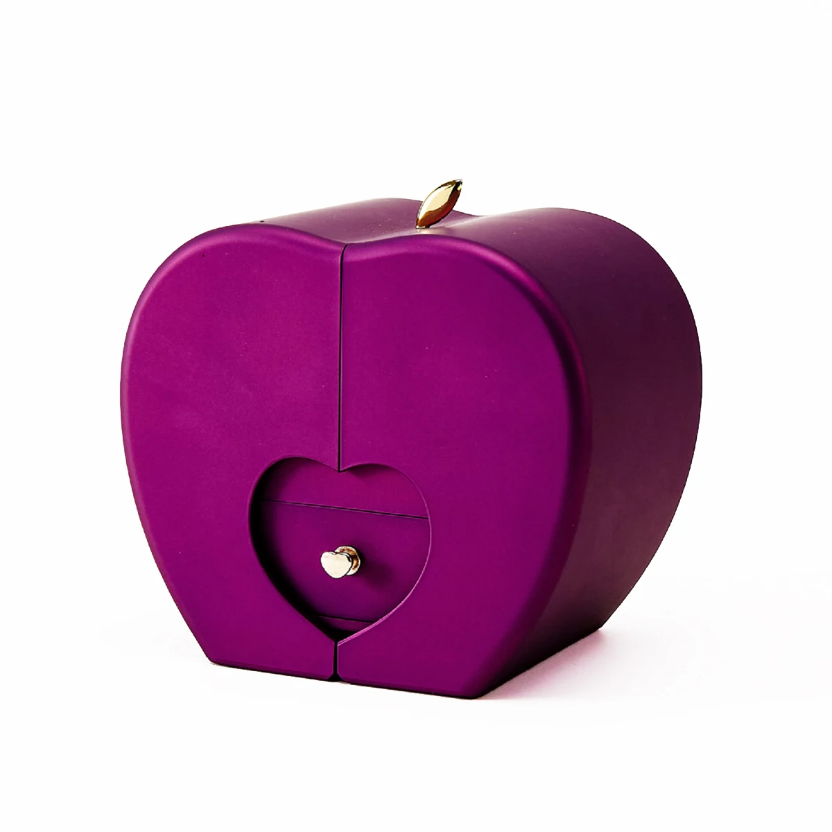 Mother’s Day Jewelry Gift Set – 100 Languages I Love You Projection Heart Necklace with Eternal Apple Flower Gift Box for Mom