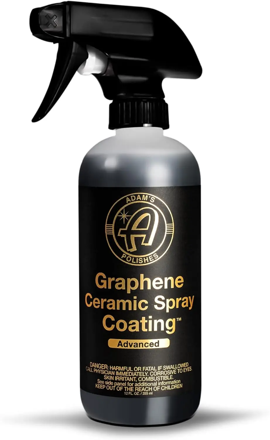 Adam's Polishes Advanced Graphene Ceramic Spray, Óxido de Grafeno Sprayable, 12oz, 18 + Mês