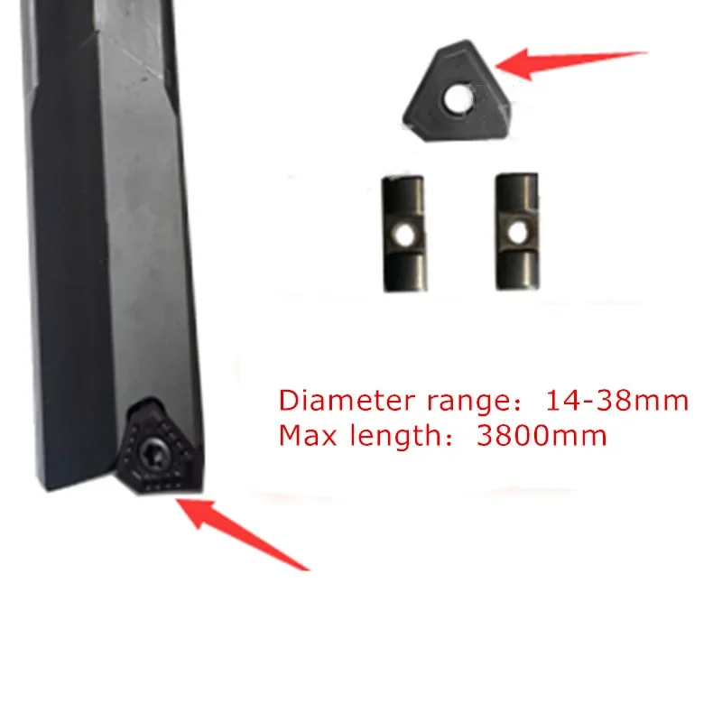 Customize carbide machine-clamped gun drill bit single blade double guide bar indexable inserts deep hole machine drilling tools