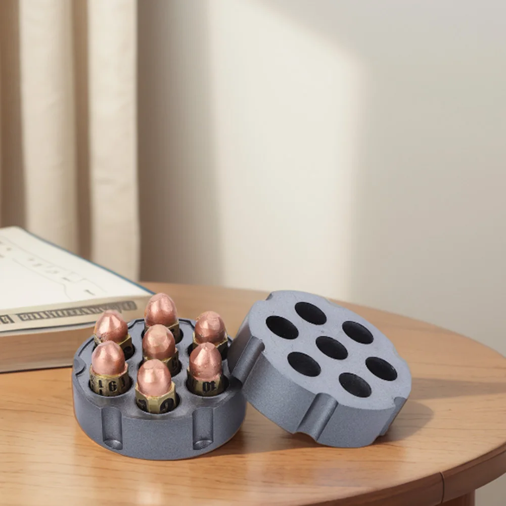 7Pcs Bullets Dice Set 6 Sided Bullets Dice Pub Entertainment Game Props D6 Bullets Dice Set for Board Game Lovers