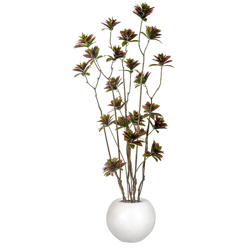 Large Plant Variable Leaf Wood Simulation False Tree Potted Landscape