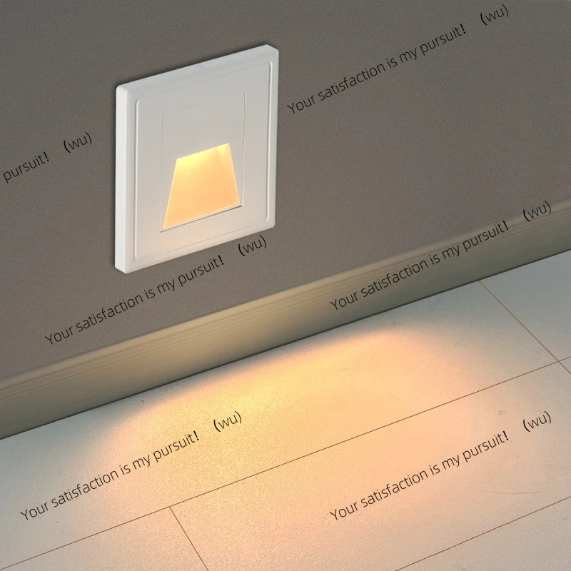 86 embedded human body intelligent infrared radar led night light night aisle staircase induction foot light