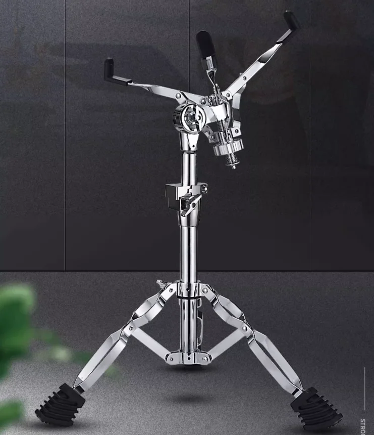 

2023 New Design High-grade Adult Drum Set Snare Drum Stand Practice Pad Stand Chrome Plated Double Leg Stand