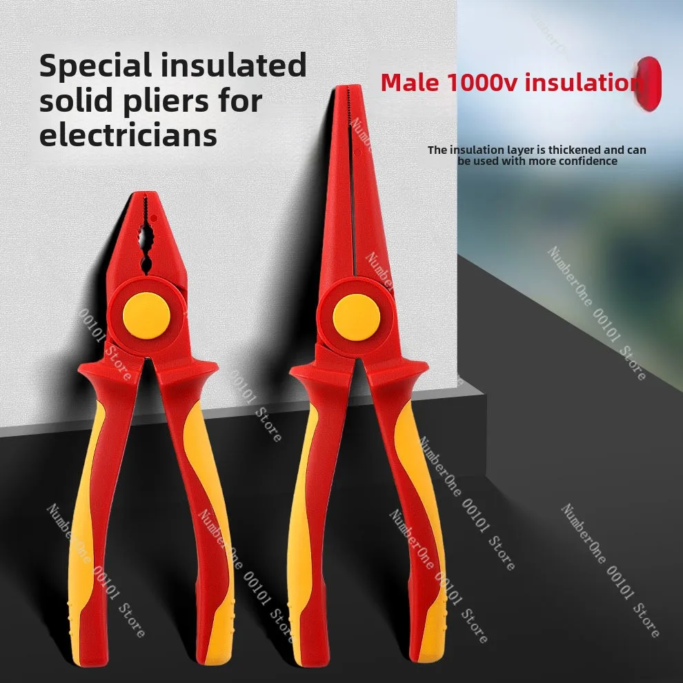 

Insulated Multifunctional Wire Pliers Set, High Voltage Resistant 10-in-1 Electrician's Tool with Firefighter Pliers Tip