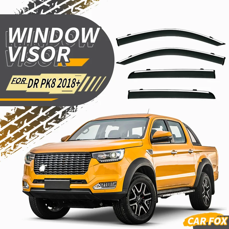 

For DR PK8 DR PK8 2018+ Plastic Window Visor Vent Shades Sun Rain Deflector Guard 4PCS/SE For DR PK8 DR PK8 2018+