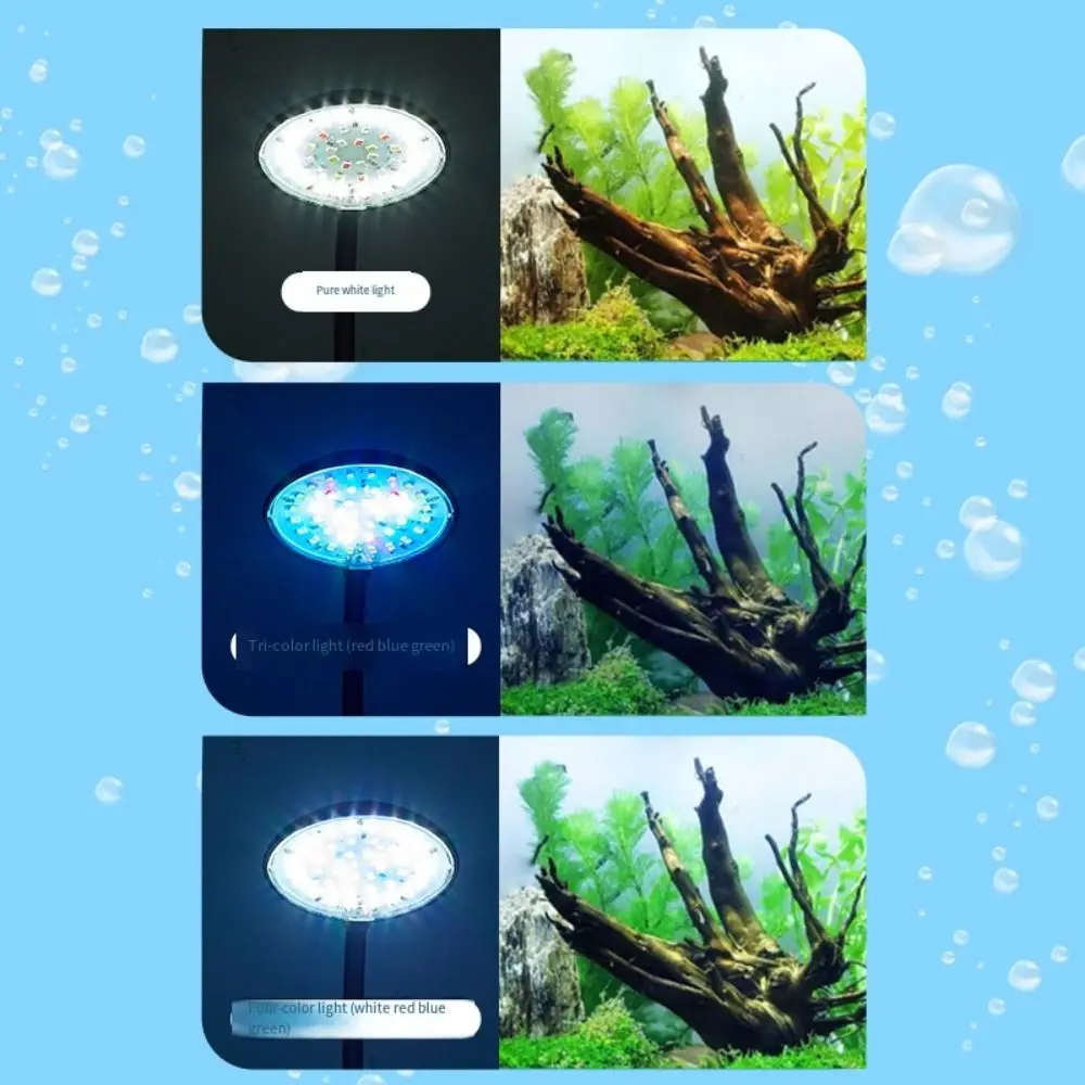 

Mini Fish Tank Clip Lamp 5/7W 360-Degree Rotation LED Aquarium Light Energy Saving Plastic Aquarium Plant Light Landscaping