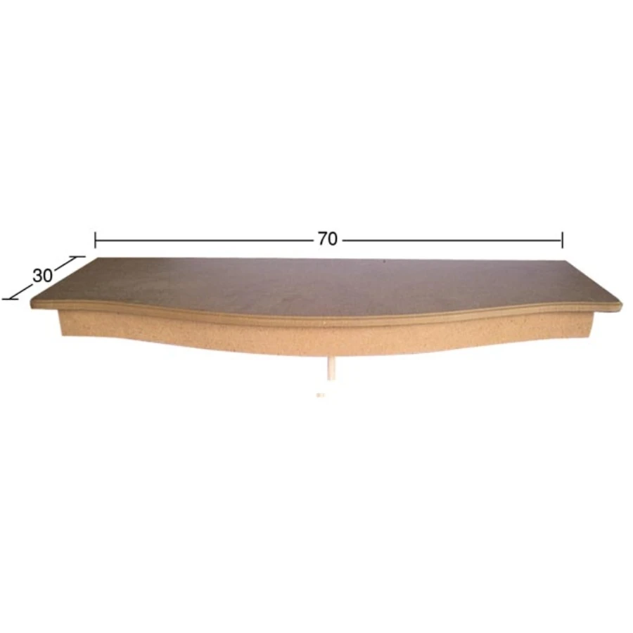 RA512 large Bombe shelf, hobby wooden painting Mdf wall shelf