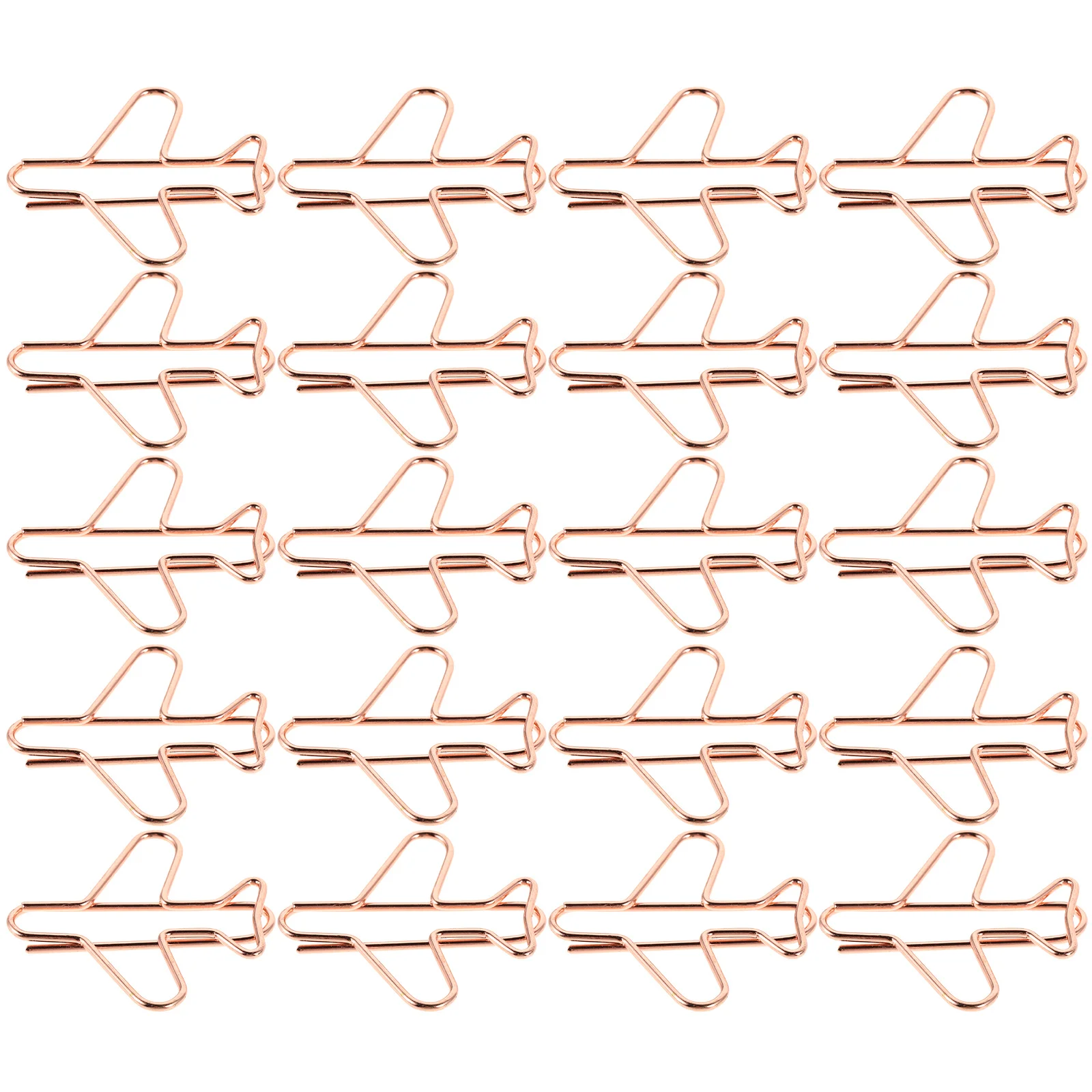 

20 Pcs Decorative Paper Clips for Airplane Bookmarks Desk Accessories Office Supplies