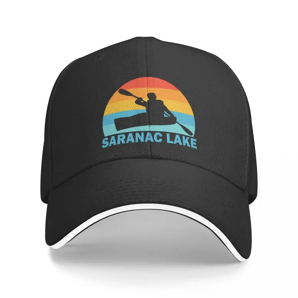 Saranac Lake New York Kayak Baseball Cap Ball Cap tea Hat Golf Hat Man Women Hats Men's