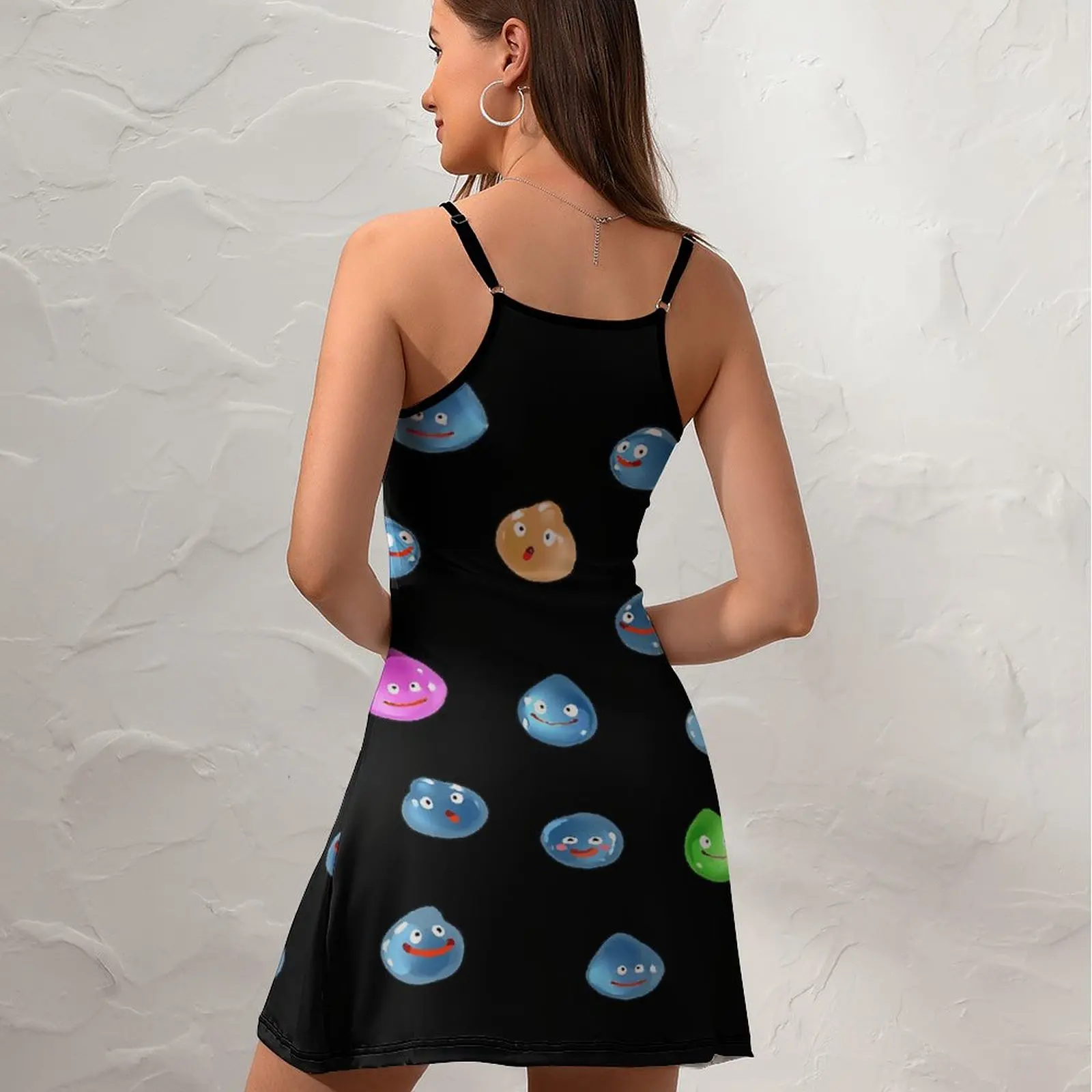 Robe à bretelles sexy pour femmes, robe à bretelles créative, fête décontractée, bureau des slimes, Piazza, près de la vente