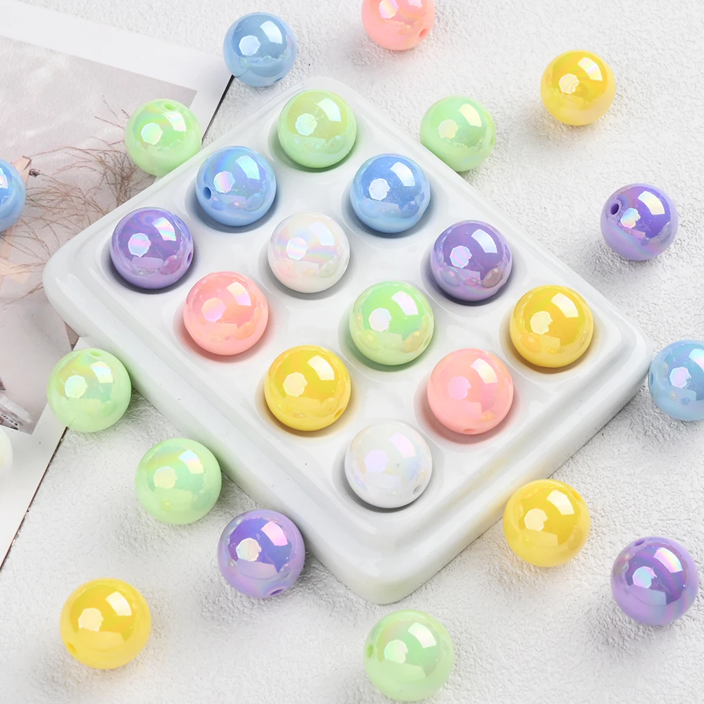 50Pcs 16mm Acrylic Round Beads - đánh giá và giá Jewelry Making 3 Year Old