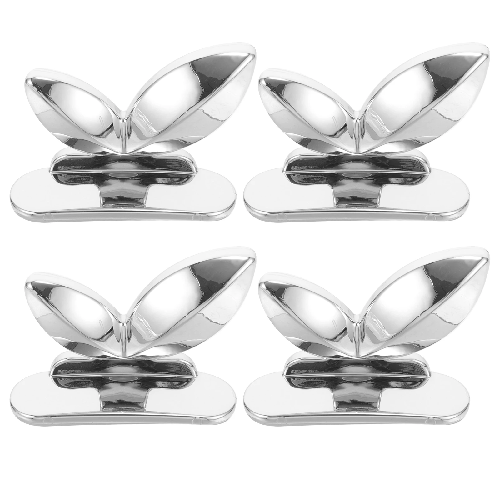 

4pcs Lid Butterfly Bathroom Cover Lifting Tool Foldable Plastic Supplies Adhesive Lifter Sanitation Tool Lavatory Lid Lift