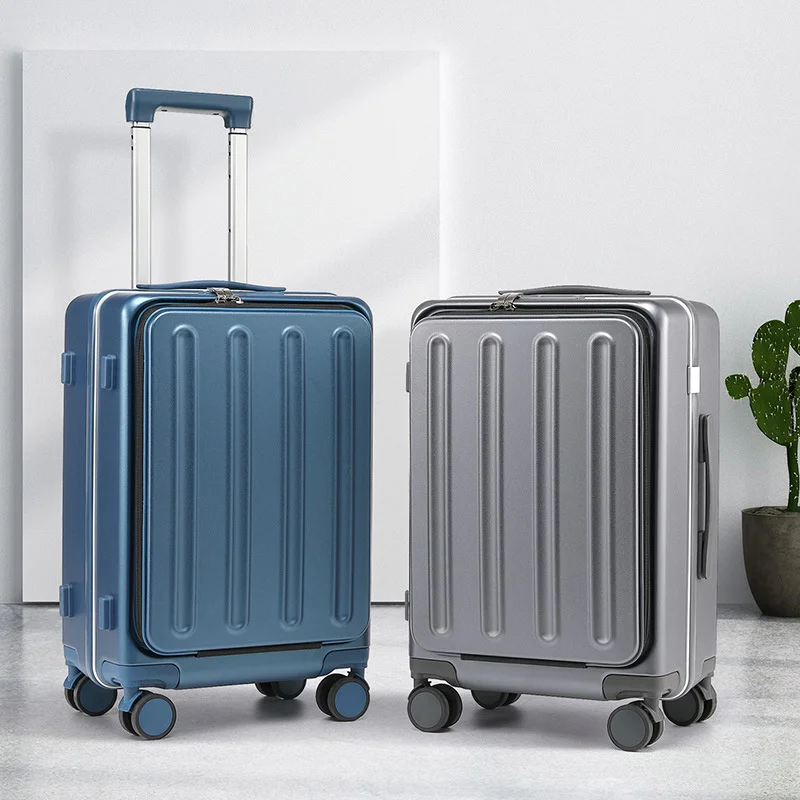 Heren Reisbagage 20/22/25/27 Inch Aluminium Frame Rollende Koffer Vrouw Mode Trolley Case Business Carry On Boarding Box