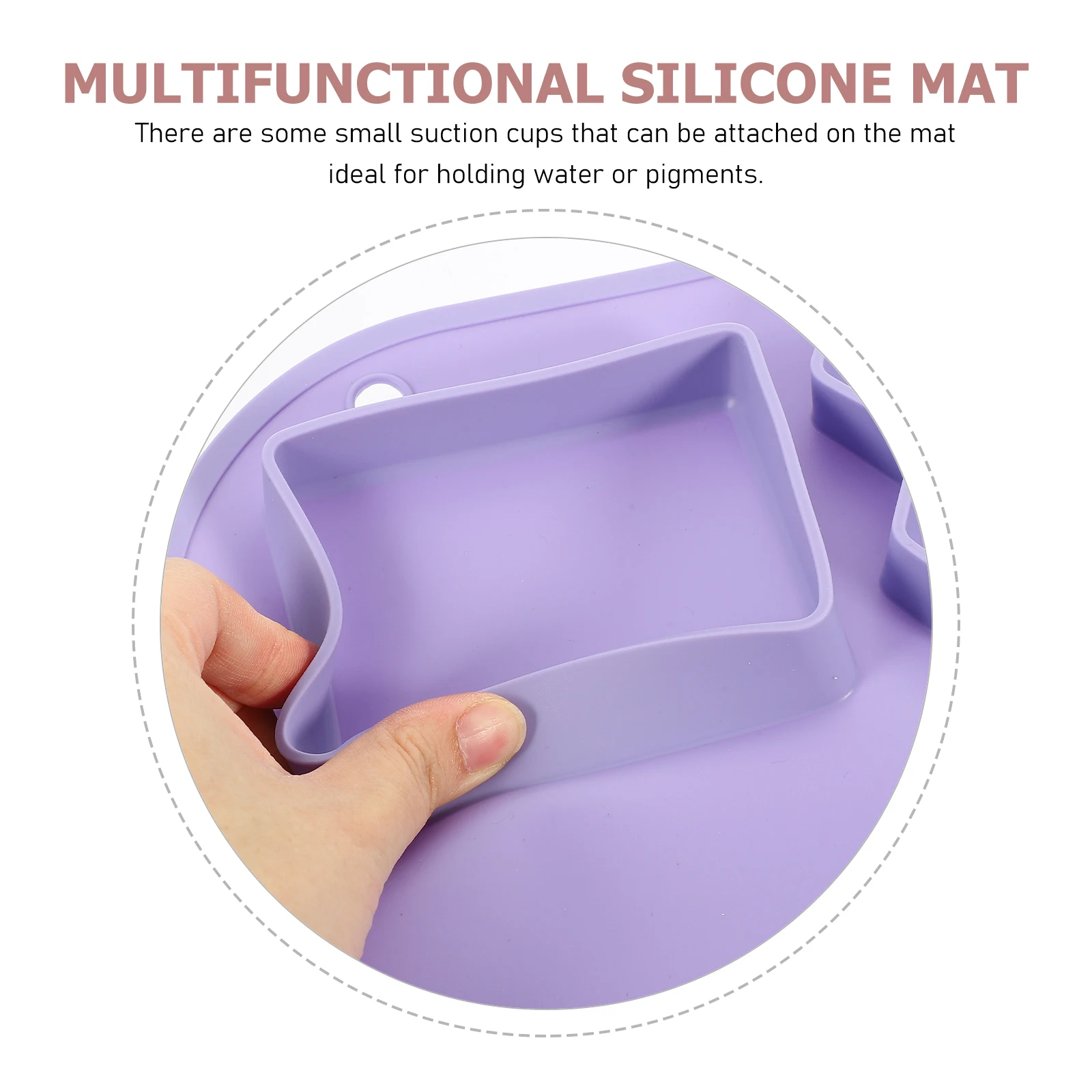 

Silicone Painting Mat Nonstick Silicone Craft Pad Washable Reusable Art Palette for Painting Resin Crafts