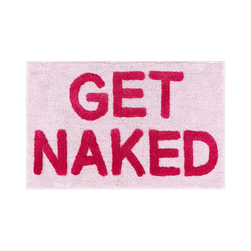 You Look Good Flocking Bath Mat Art Entrance Door Shower Rug 50x80cm Non-Slip Thick Shaggy Large Toilet Bathroom Mat Carpet