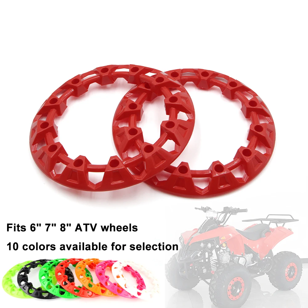 

6/7/8 inch ATV Wheel Trim Hub Protection Decor Rim Cap Universal Vehicle All Terrain Wheel Plastic Cover Fit To 6" 7" 8" Wheels
