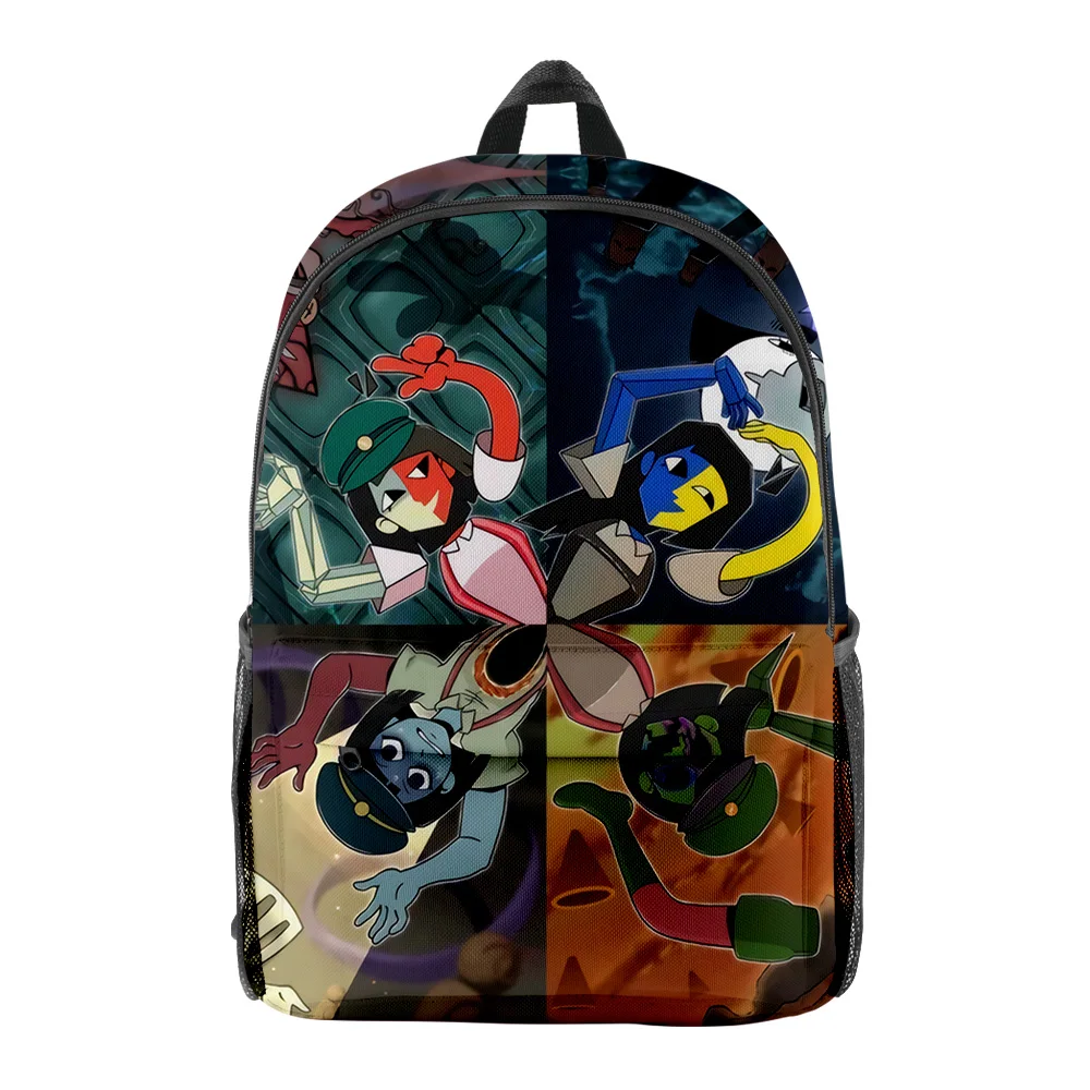 

Harajuku Popular Novelty Funny Anime pupil Bookbag Notebook Backpacks ENA Dream BBQ 3D Print Oxford Waterproof Travel Backpacks