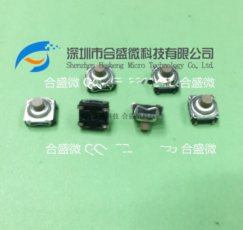 5PCS Original Waterproof And Dustproof Tact Switch 6.2*6.2*5.6 Patch 4 Feet micro-motion KSC521J