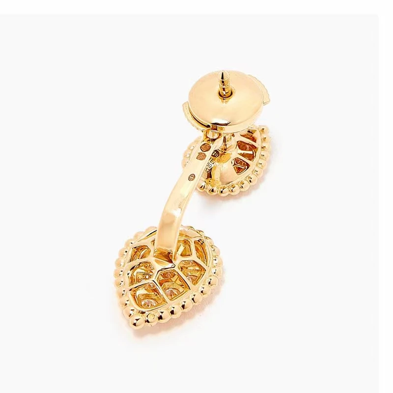 Ottone con oro 18 carati staccabili doppi occhi orecchini gioielli da donna partito Boho T spettacolo abito pista raro coreano giappone Trendy INS