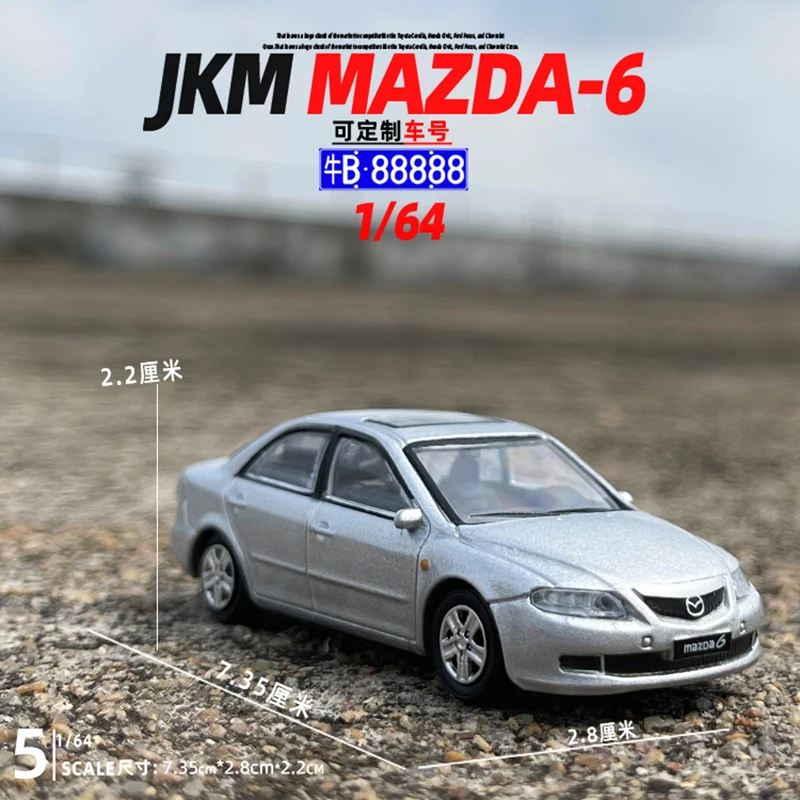 Jkm-マツダ6セダン車モデル,おもちゃコレクション,装飾品