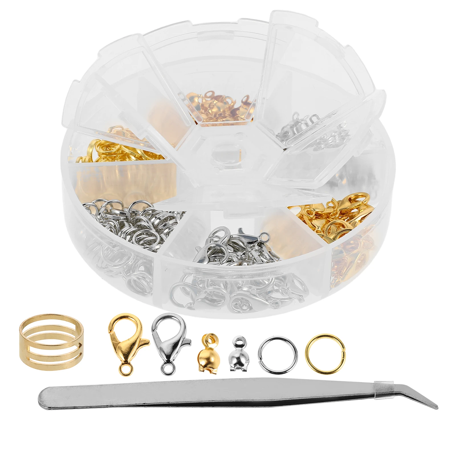 

1 Set Jewelry Findings: Colorful Lobster Claw Clasps Open Jump Rings For Diy Bracelet Necklace Making Craft Supplies Beading