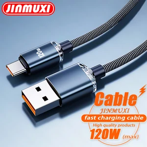 Kabel Tipe C 120W Kabel Pengisi Daya Super Cepat Pengisi Daya Cepat Kabel USB C Pengisi Daya Ponsel untuk Samsung Xiaomi Huawei Oneplus POCO OPPO 12 penjualan terbaik ponsel komunikator nokia e90 - №