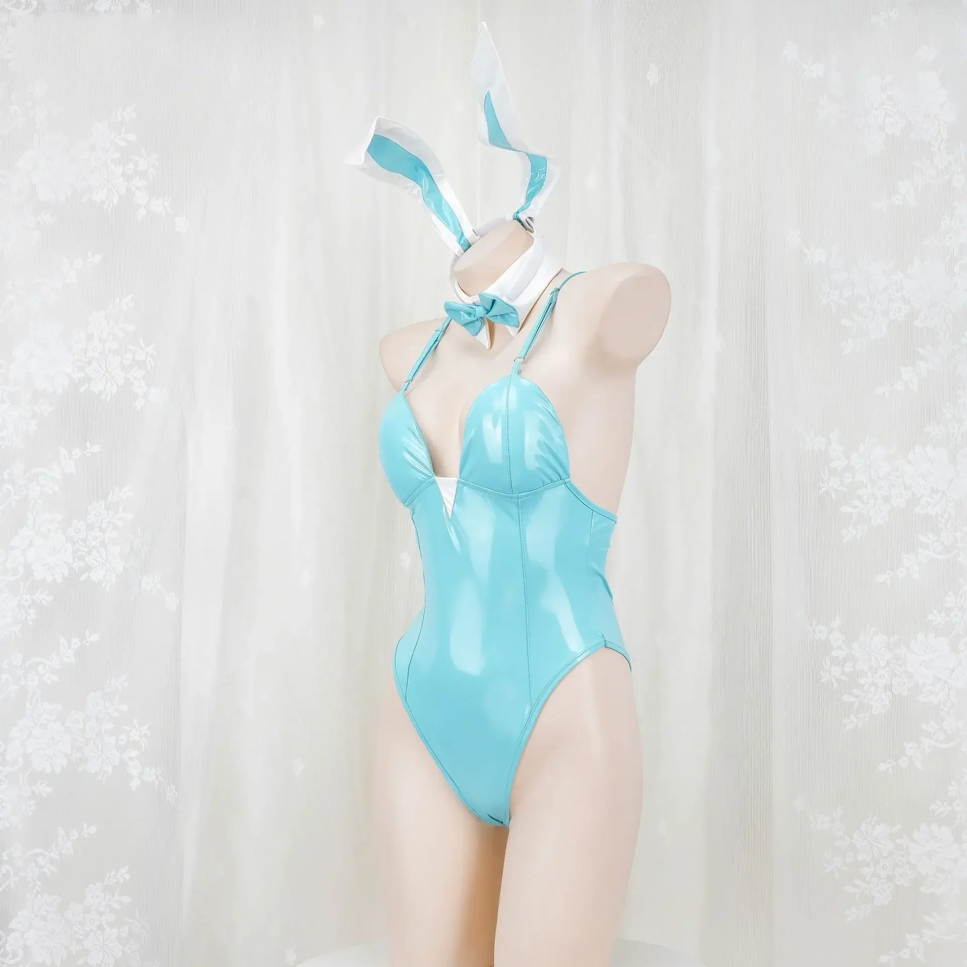 Anime Coelho Cosplay Girl Traje para Mulheres, Arquivo Azul, Lingerie Sexy, Bodysuit, Uniforme Suit, Dia das Bruxas, Jogo, Interpretação de Papéis Coelho